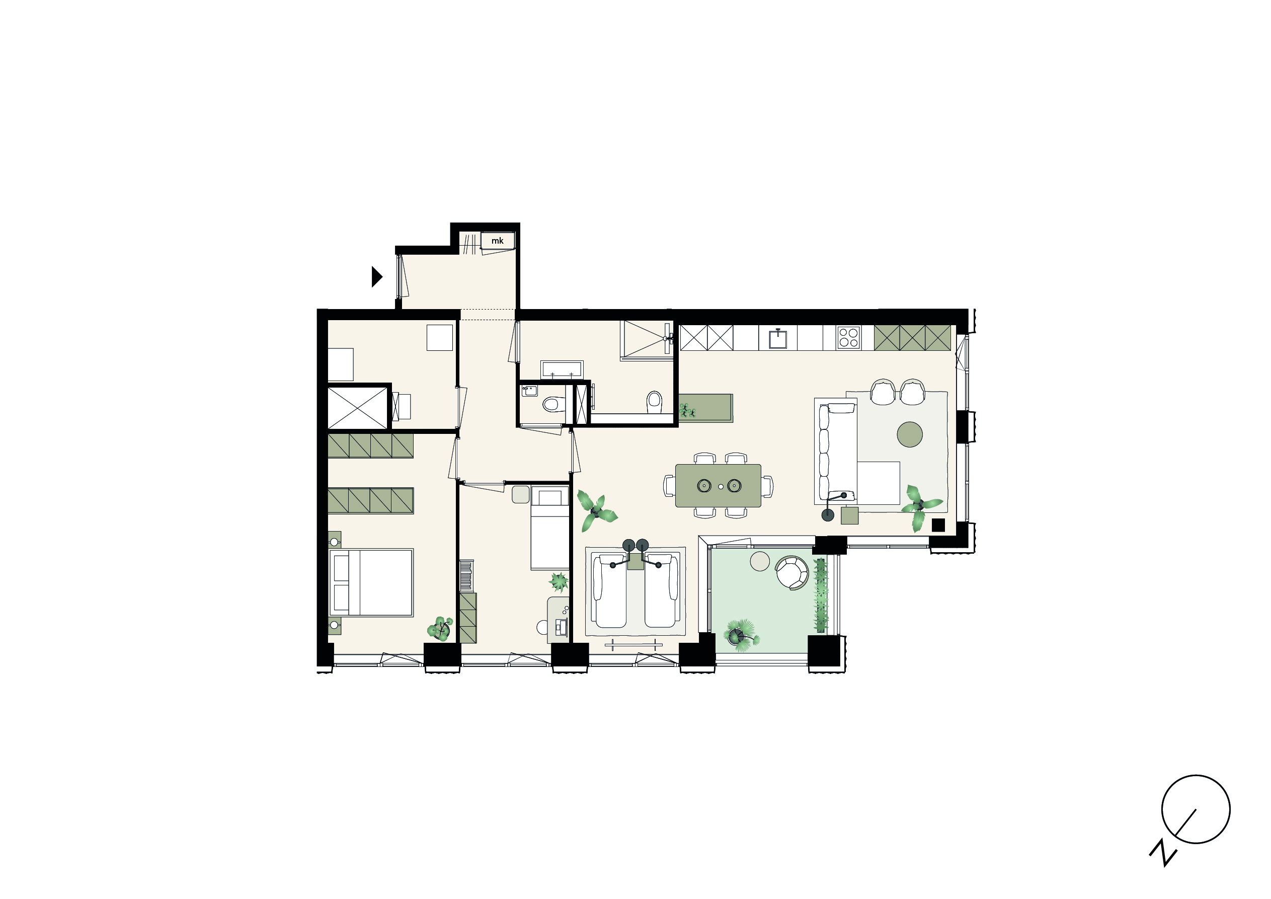 KJ Den Haag - Verkoopfase 2 - Appartement Toren West - 5599