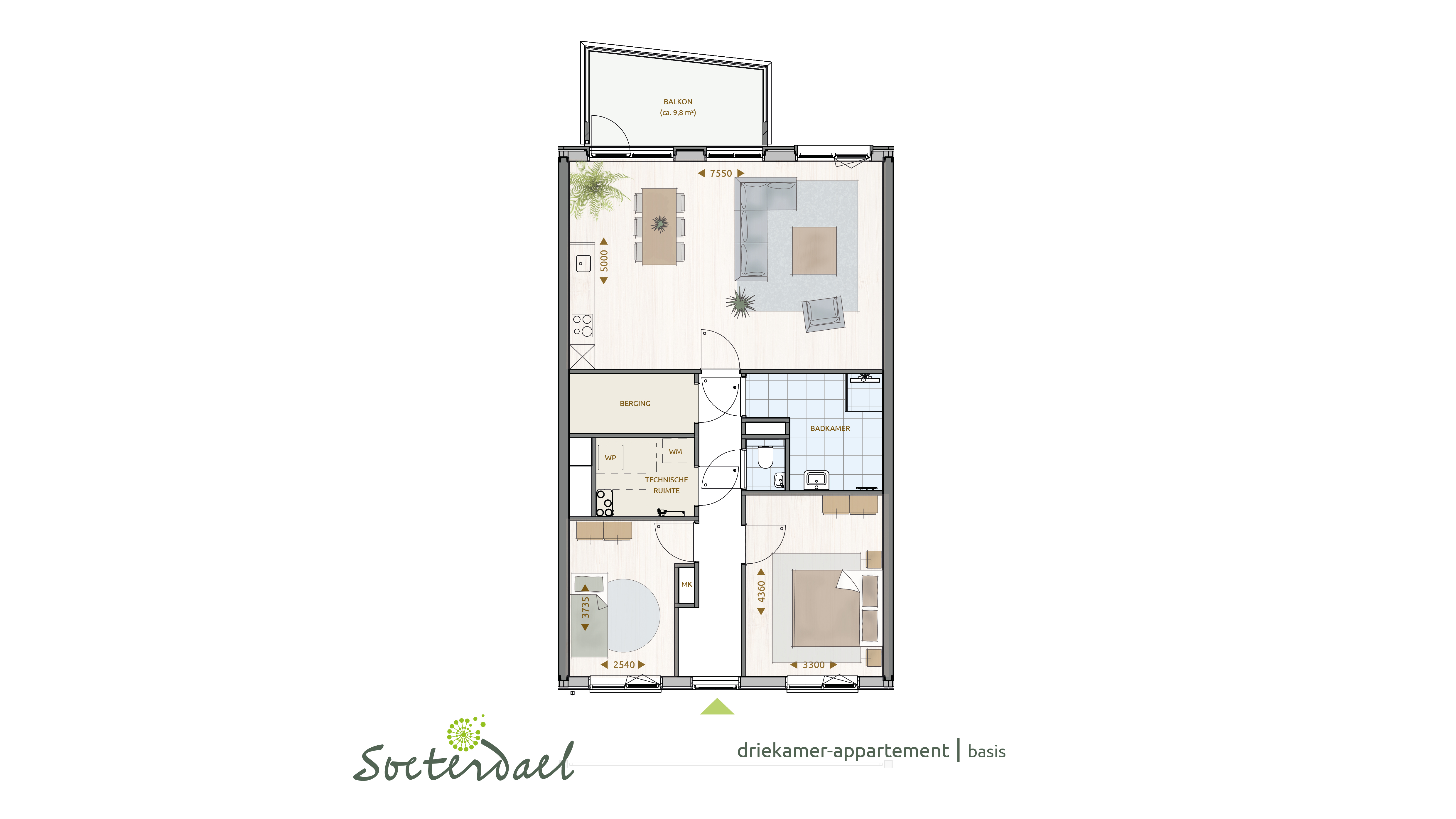 Soeterdael - Fase 1 - Waterblok - Aqua (B1) - 3501