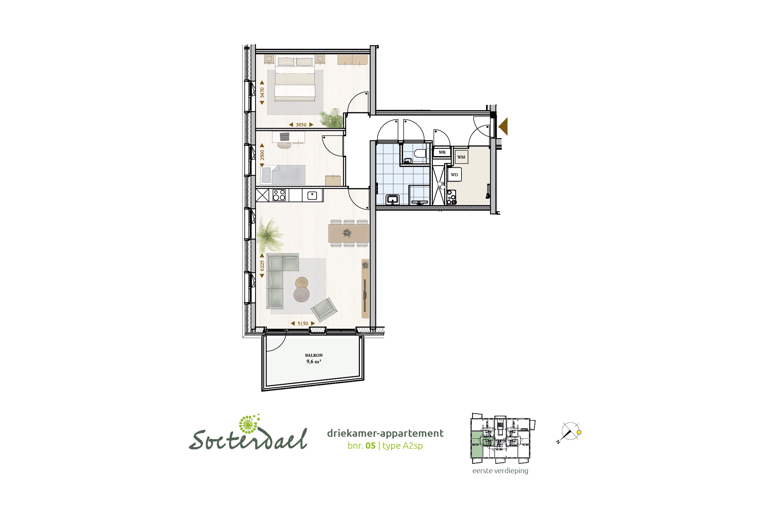 Soeterdael - Fase 1 - Parkblok  - Balije (A2) - 3290