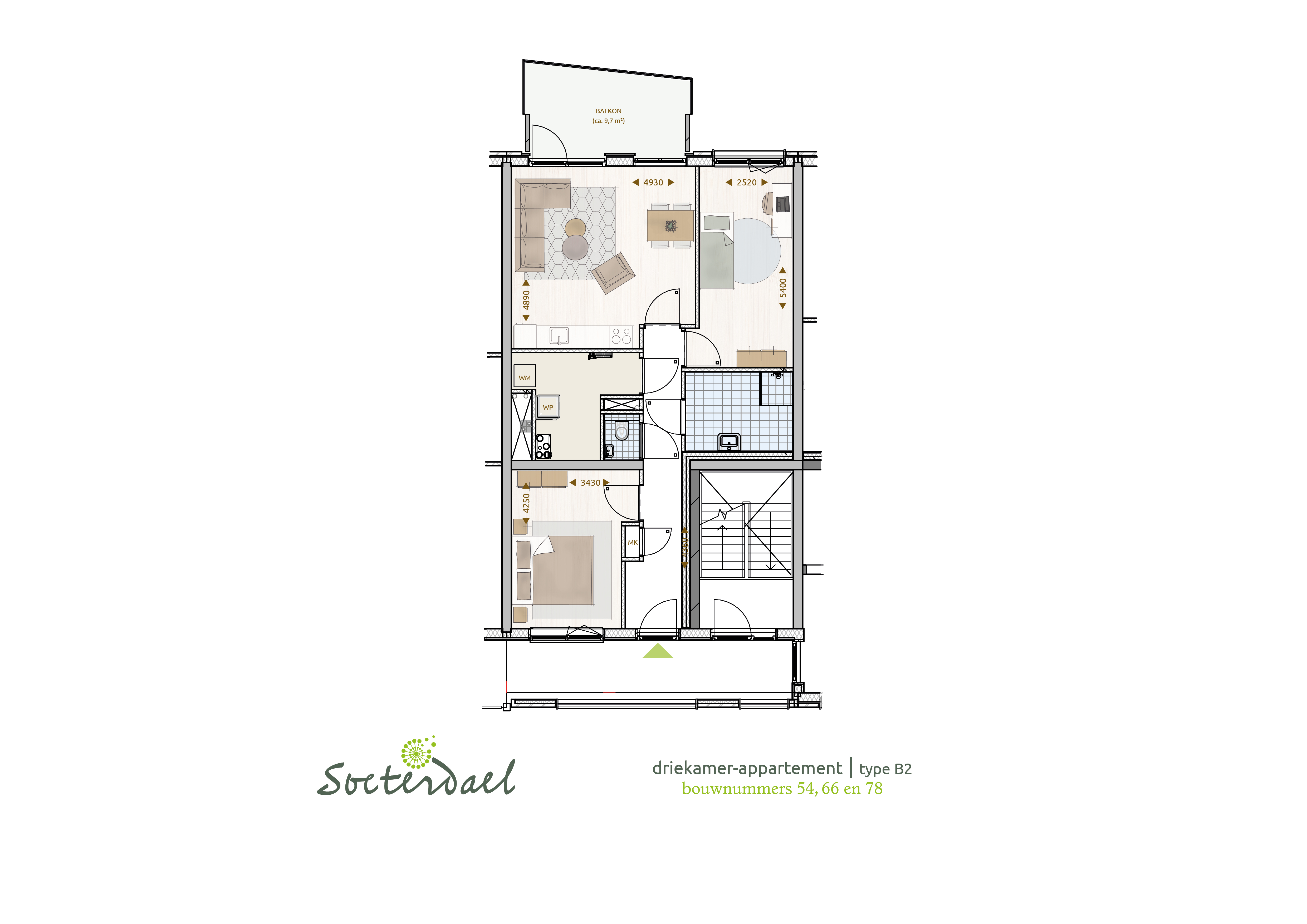 Soeterdael - Fase 1 - Waterblok - Kobalt (B2) - 3325