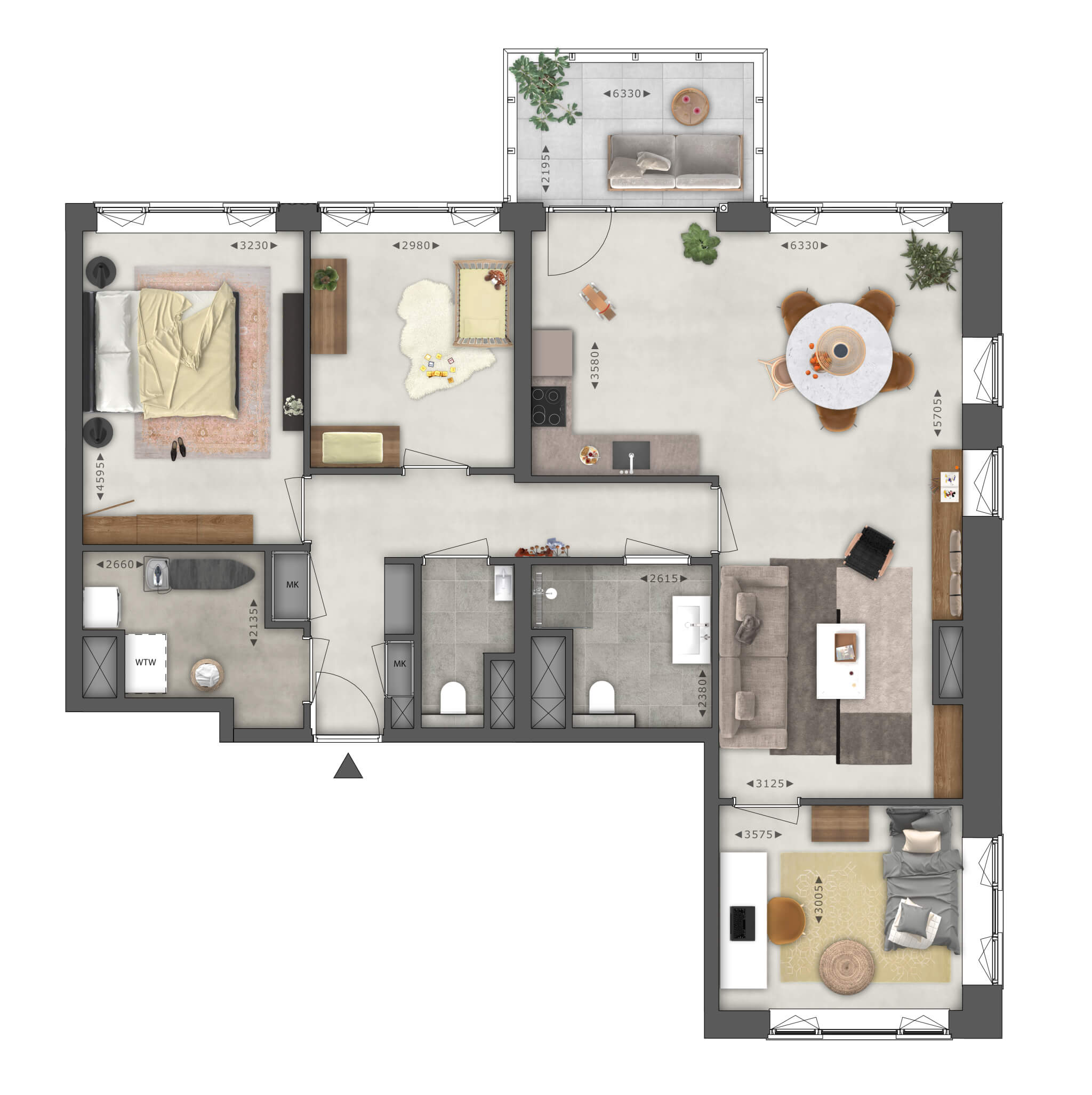 Joy Merwede - Joy Merwede - 4-kamerappartement - type L - 6926